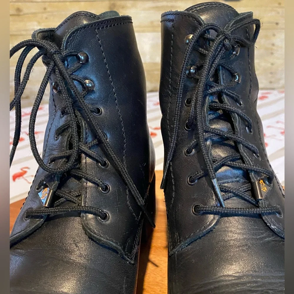 Havanah Joe Black Leather Men's Boots